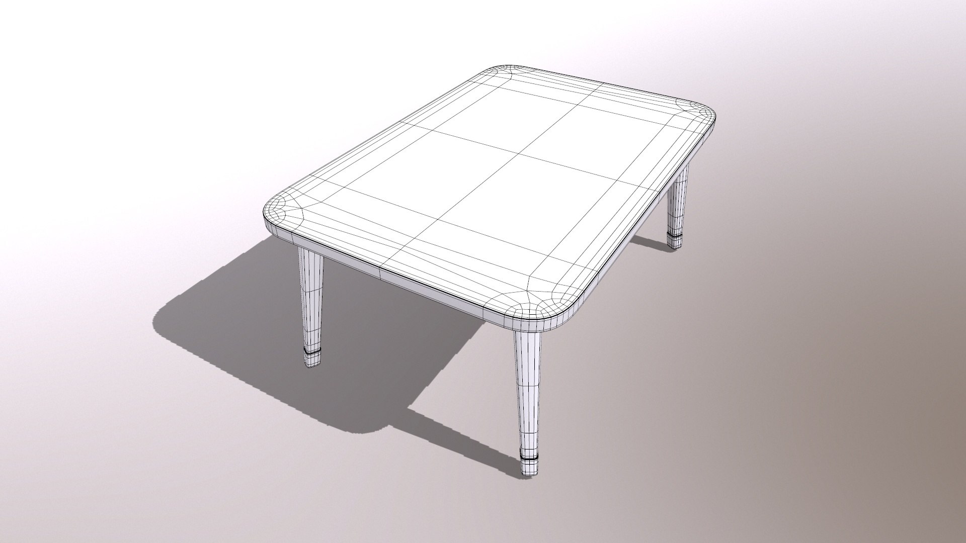 3D Wooden Computer Desk Model - TurboSquid 2236627