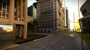 3D CITY STREET-City medium size