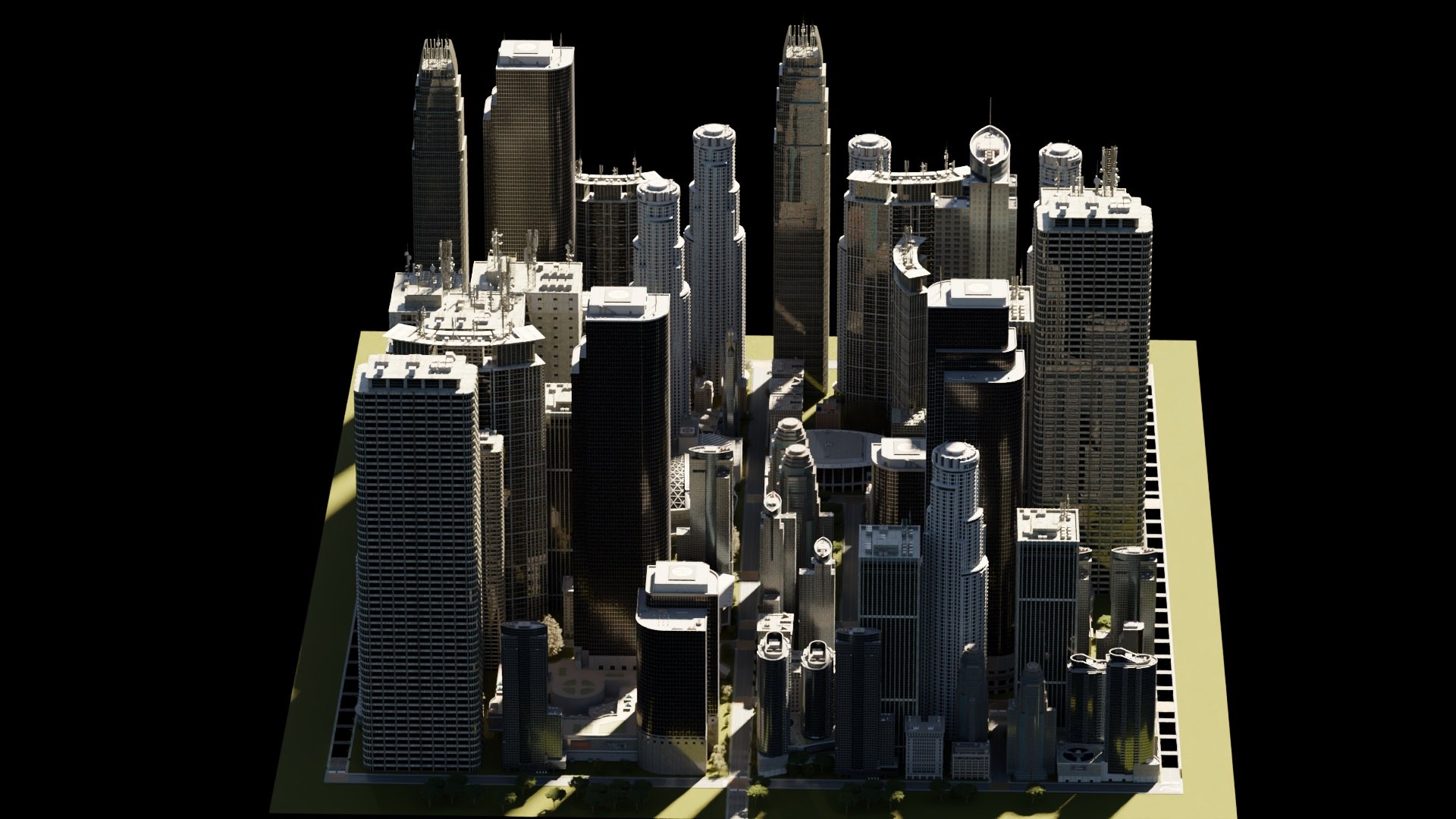 3D CITY STREET-City Medium Size - TurboSquid 2313147
