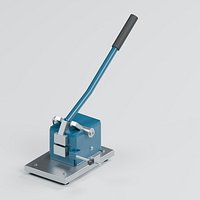 Bench Rebar Cutter with Lever and Adjustable Stop