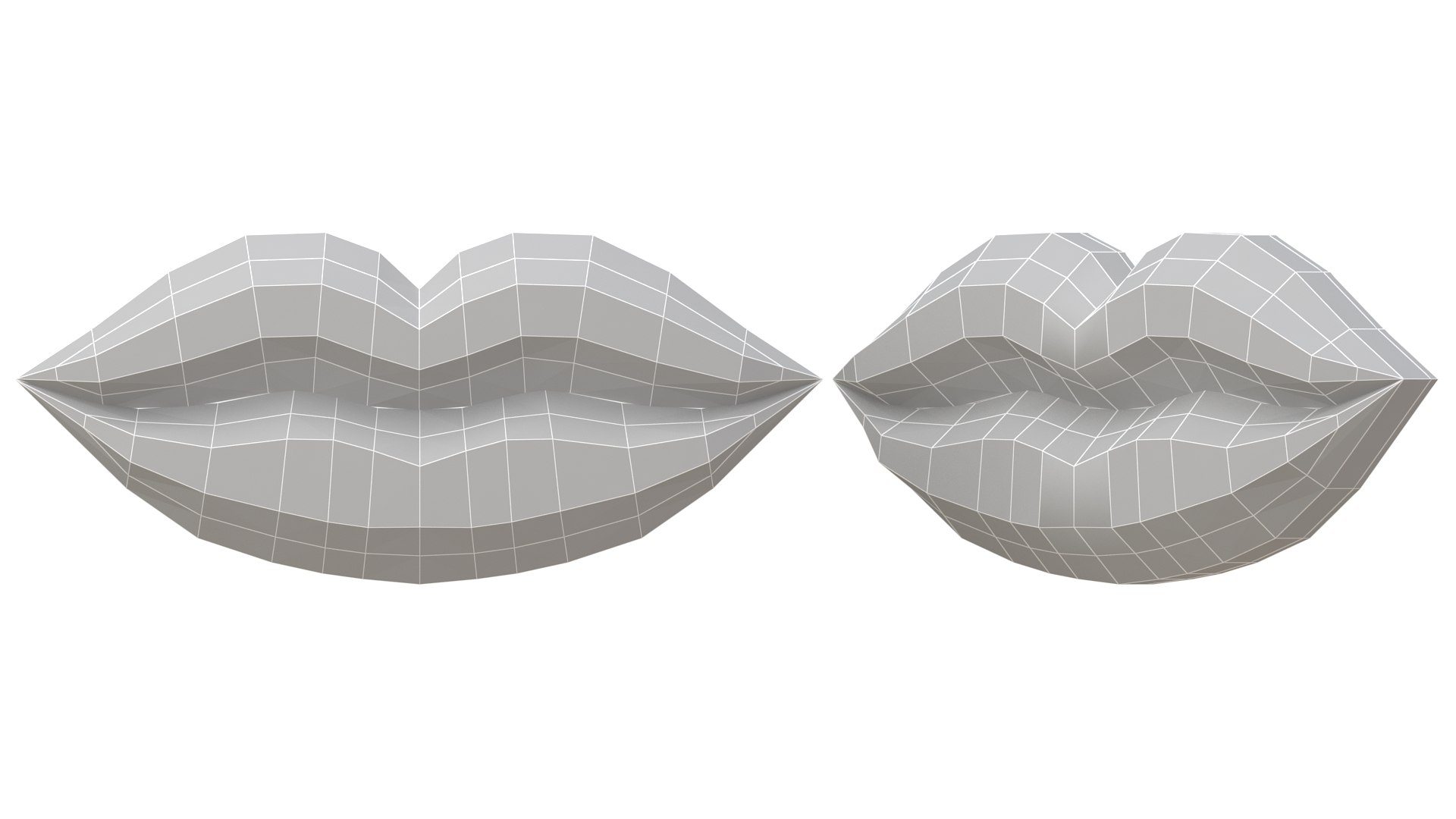 Lips Icon Red 3D Model - TurboSquid 1982119