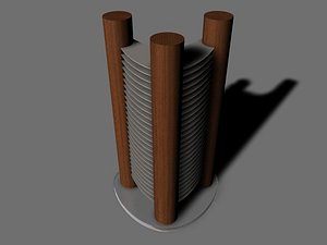 3d cd tray model