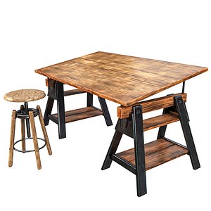 Drafting Table 3D model