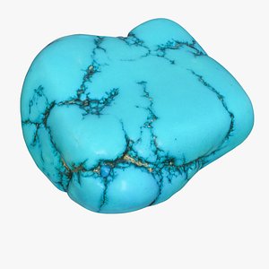 3D Turquoise Stone model