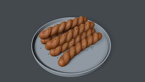 china Twist 3D model