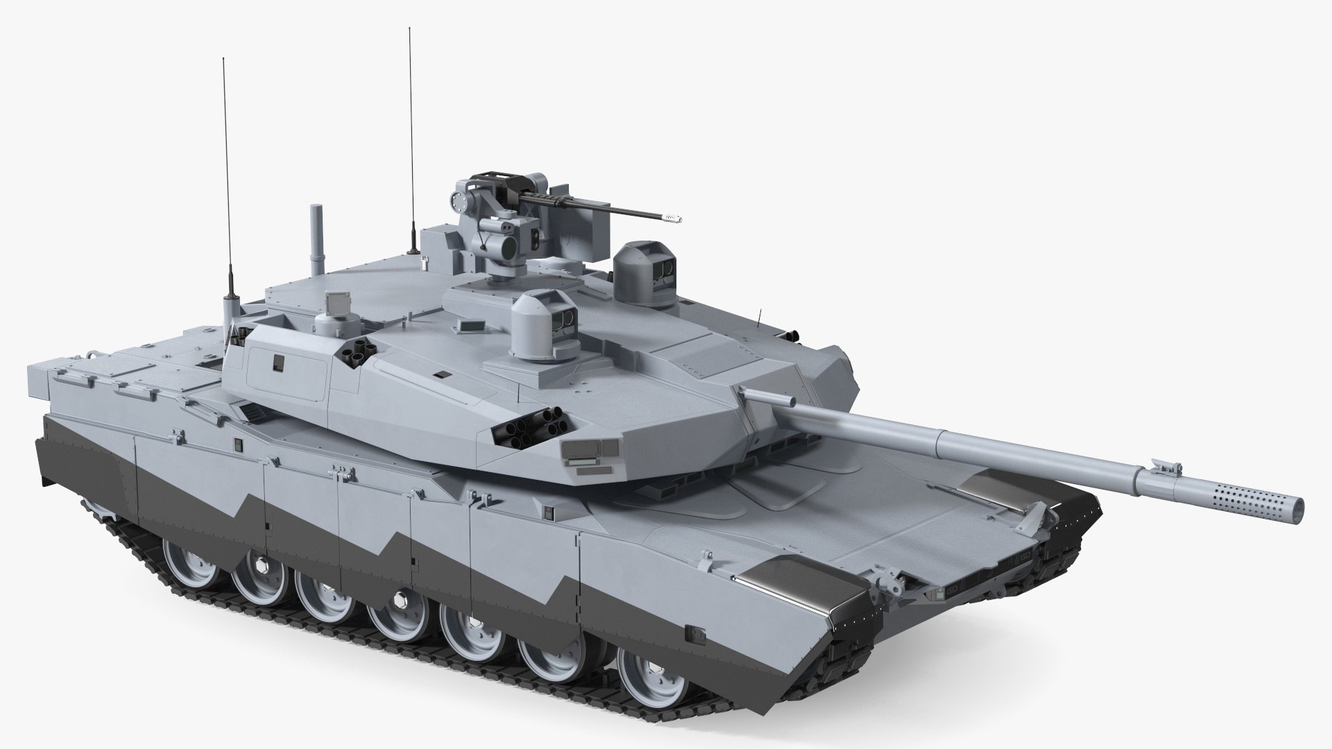 3D Abrams X Tank Grey Rigged For Maya Model - TurboSquid 2241572