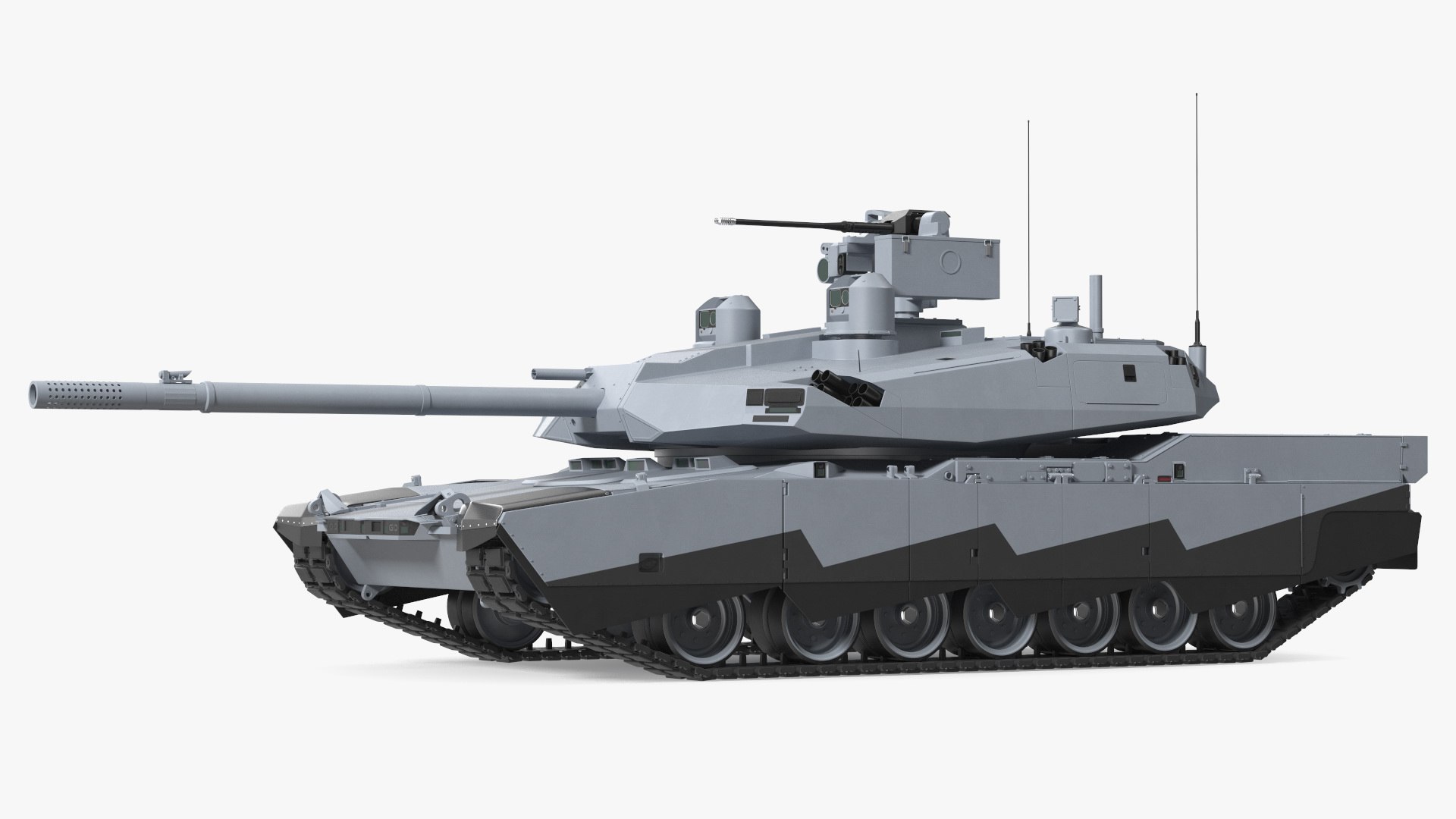 3D Abrams X Tank Grey Rigged For Maya Model - TurboSquid 2241572