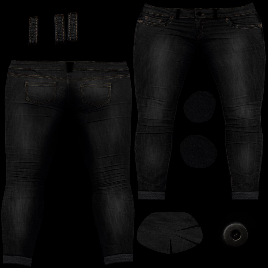 3d Skinny Jeans Model - Turbosquid 1915843