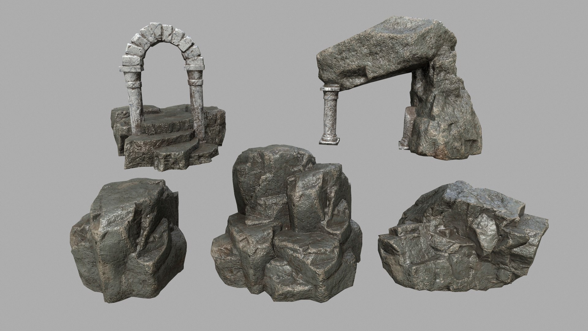 Rock model - TurboSquid 1595404