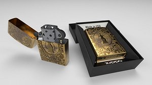 lighter 3D model