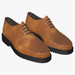 Realistic Yellow Leather Lace Up New Design