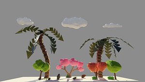 3D model 20 trees
