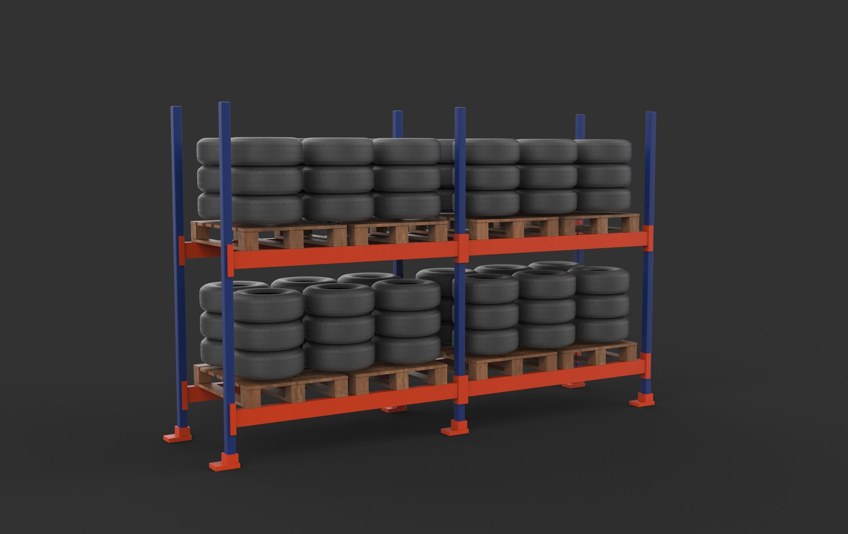 3D Tire Storage Rack 3D Model Model - TurboSquid 2468575