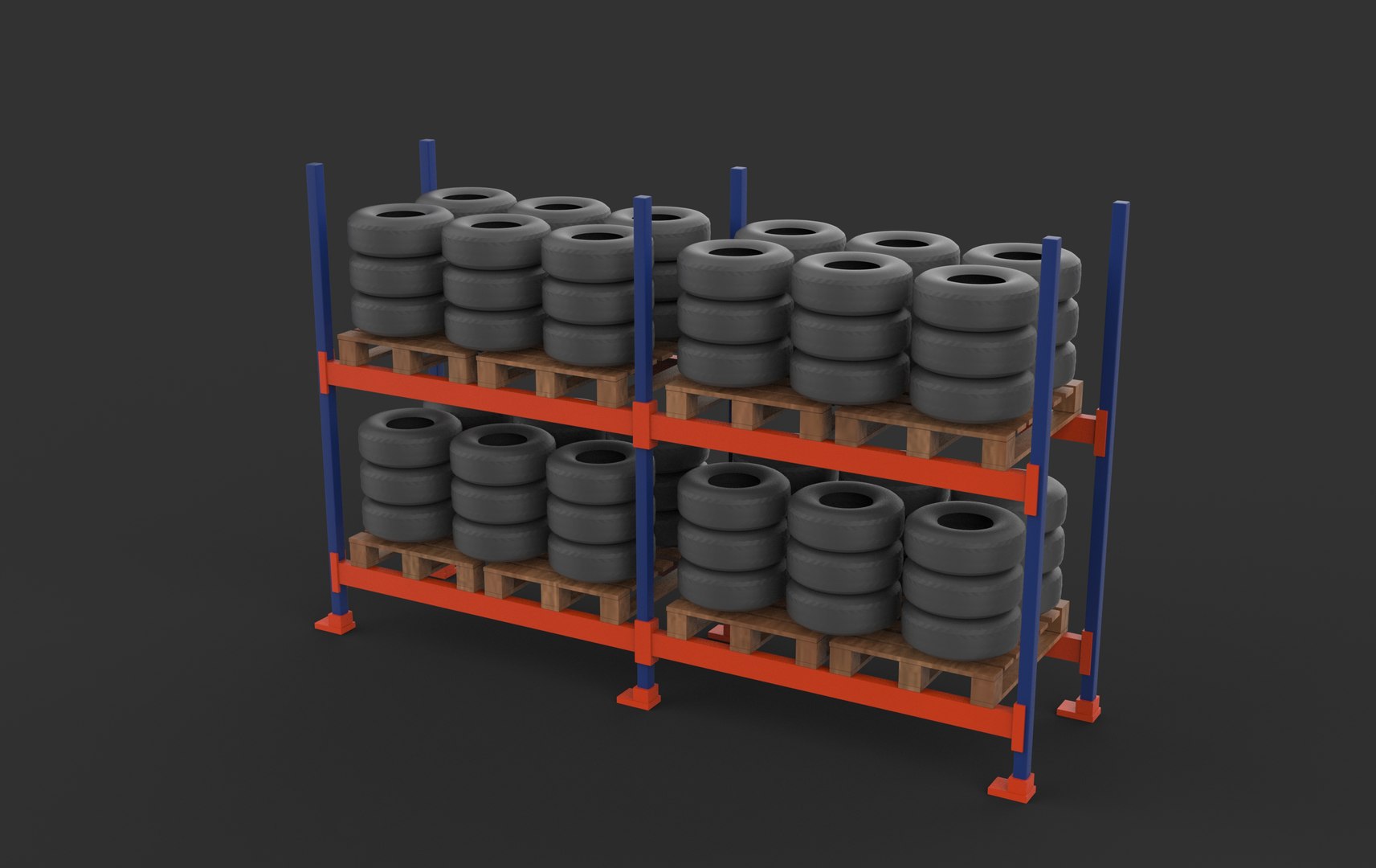 3D Tire Storage Rack 3D Model Model - TurboSquid 2468575