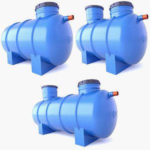 3D Plastic Septic Tanks v13 model
