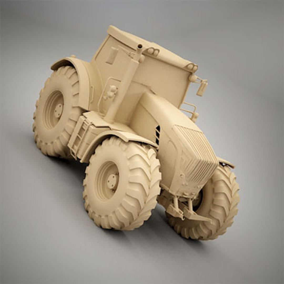 Generic Farm Tractor 3d Model