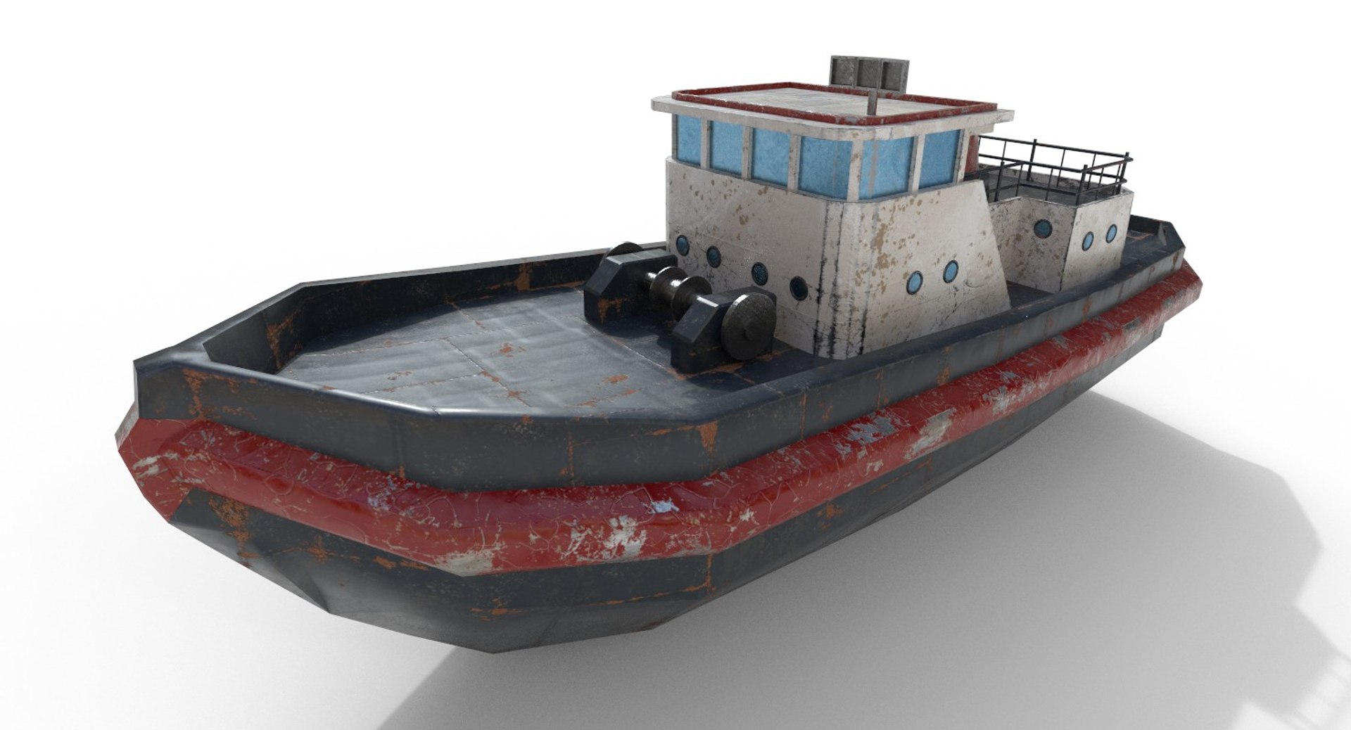 3D Ship Tug Tugboat Model - TurboSquid 1393098