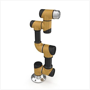 3D Industrial Robot Arm PBR model