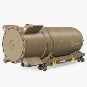 B41 Nuclear Bomb with Airplane Cart