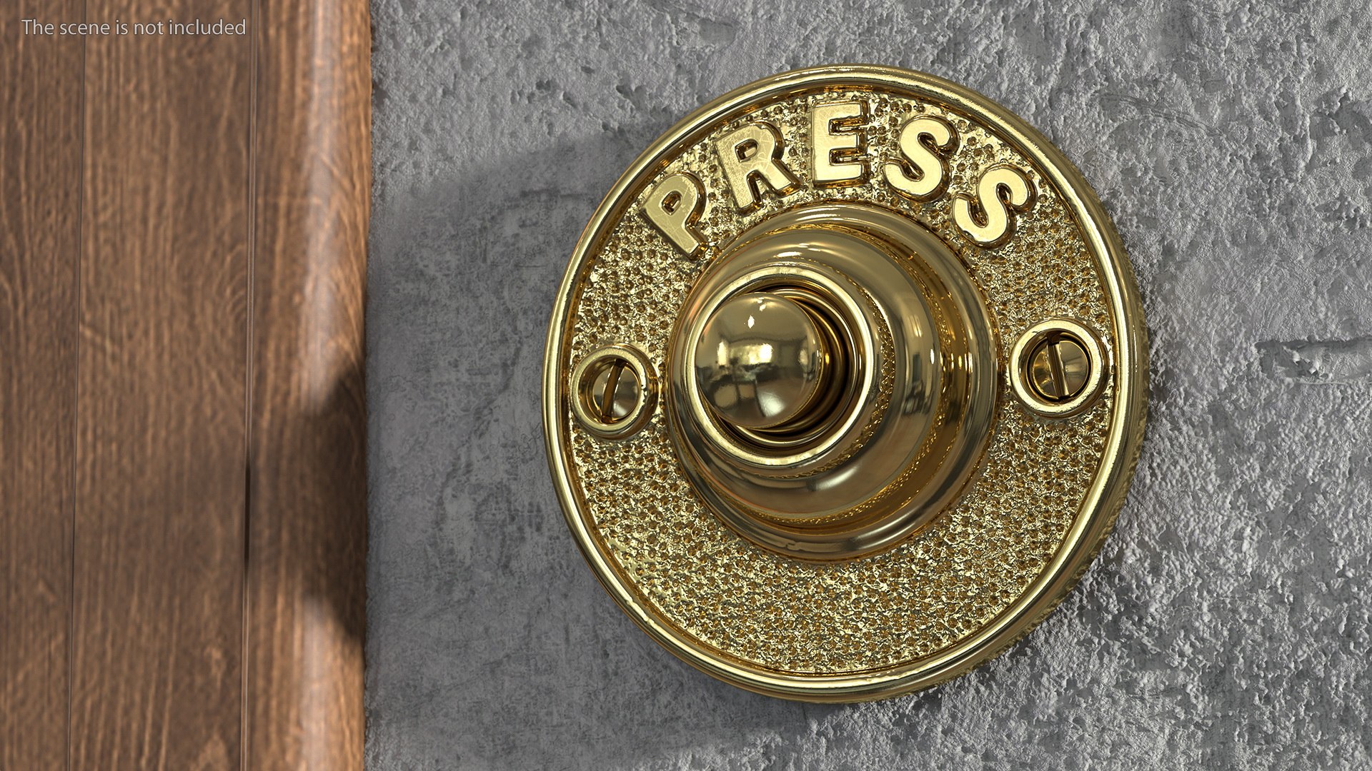 Bell Push Button Gold Model - TurboSquid 1713532