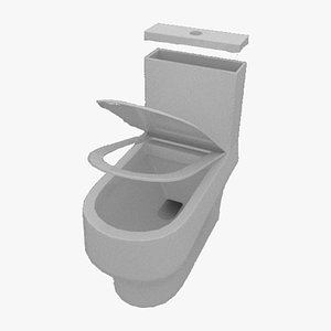 3D model Skibidi Toilet Minecraft VR / AR / low-poly