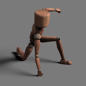 biped rigged dummy 3D