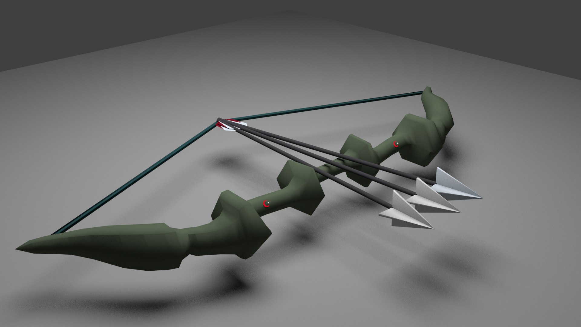 3D Bow Arrow Model TurboSquid 1252360