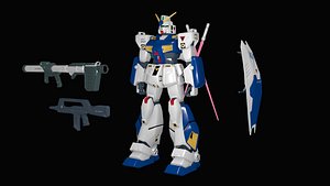 Gundam RX 78NT 1 Alex rigged model
