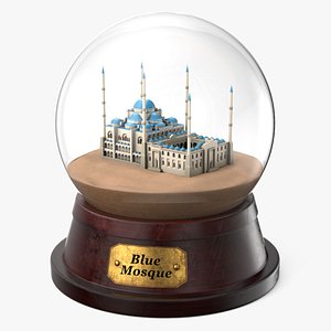 Blue Mosque Sand Ball Souvenir