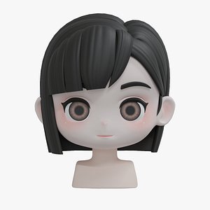 3D Female Hair Style 07