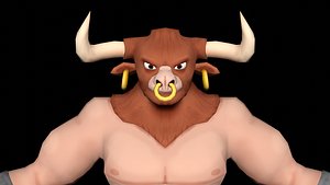 3D Stylized minotaur