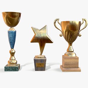 3D trophy cups model