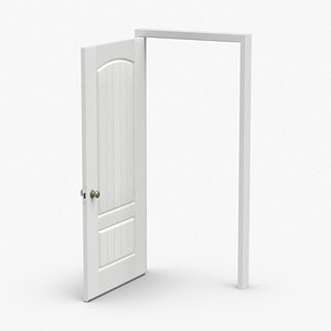 3D exterior-doors---door-3-open model