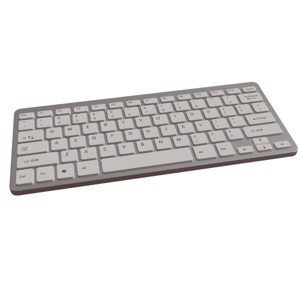 Keyboard wireless bluetooth 3D model - TurboSquid 1686532