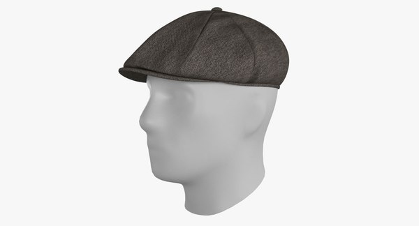 3D newsboy cap