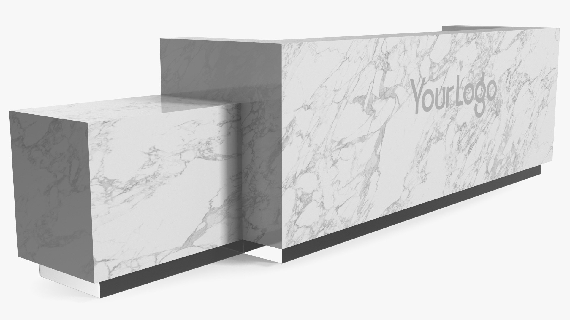 Reception Desk Modern 3D model preview