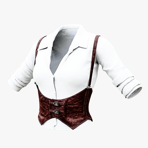 Formal Dress Leather Corset Belt