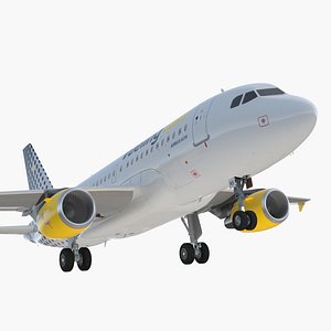 3D airbus a319 vueling airlines model