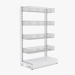 3D shelving wire model