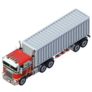 Container Truck Model 3D