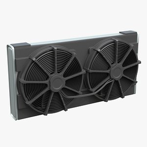 3D car radiator fan