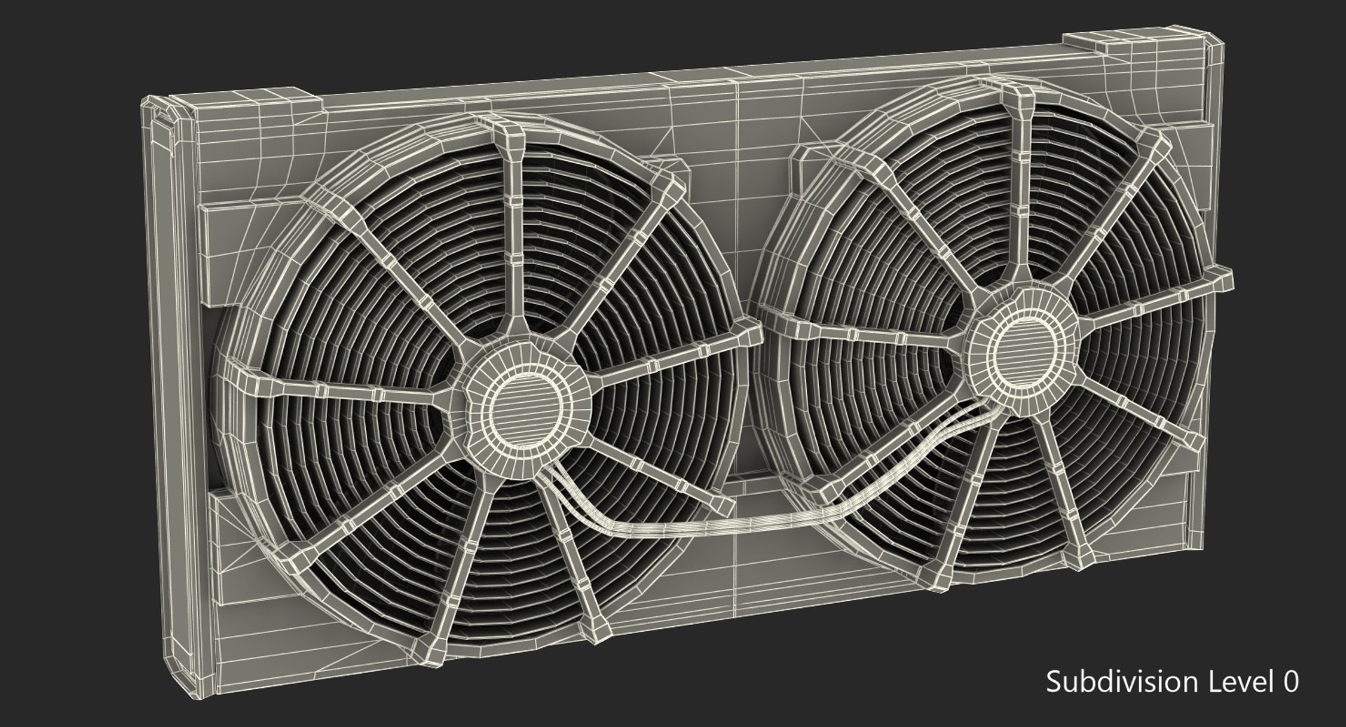 3D Car Radiator Fan - TurboSquid 1428048