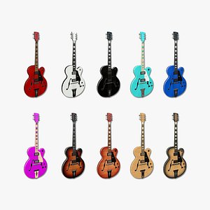 3D model 10 Electric Guitar J Collection - Music Instrument Design