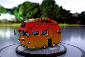 lowpoly coachbus 3D model