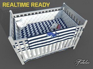 cot bed 3D model