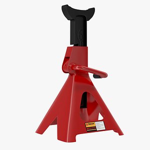jack stand red 3d model