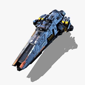 Sci Fi Space Battleship Modelo 3D - TurboSquid 1653643