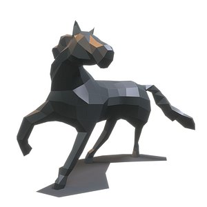 paper horse 3D