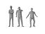 Low Poly Human — pakiet stojącej publiczności