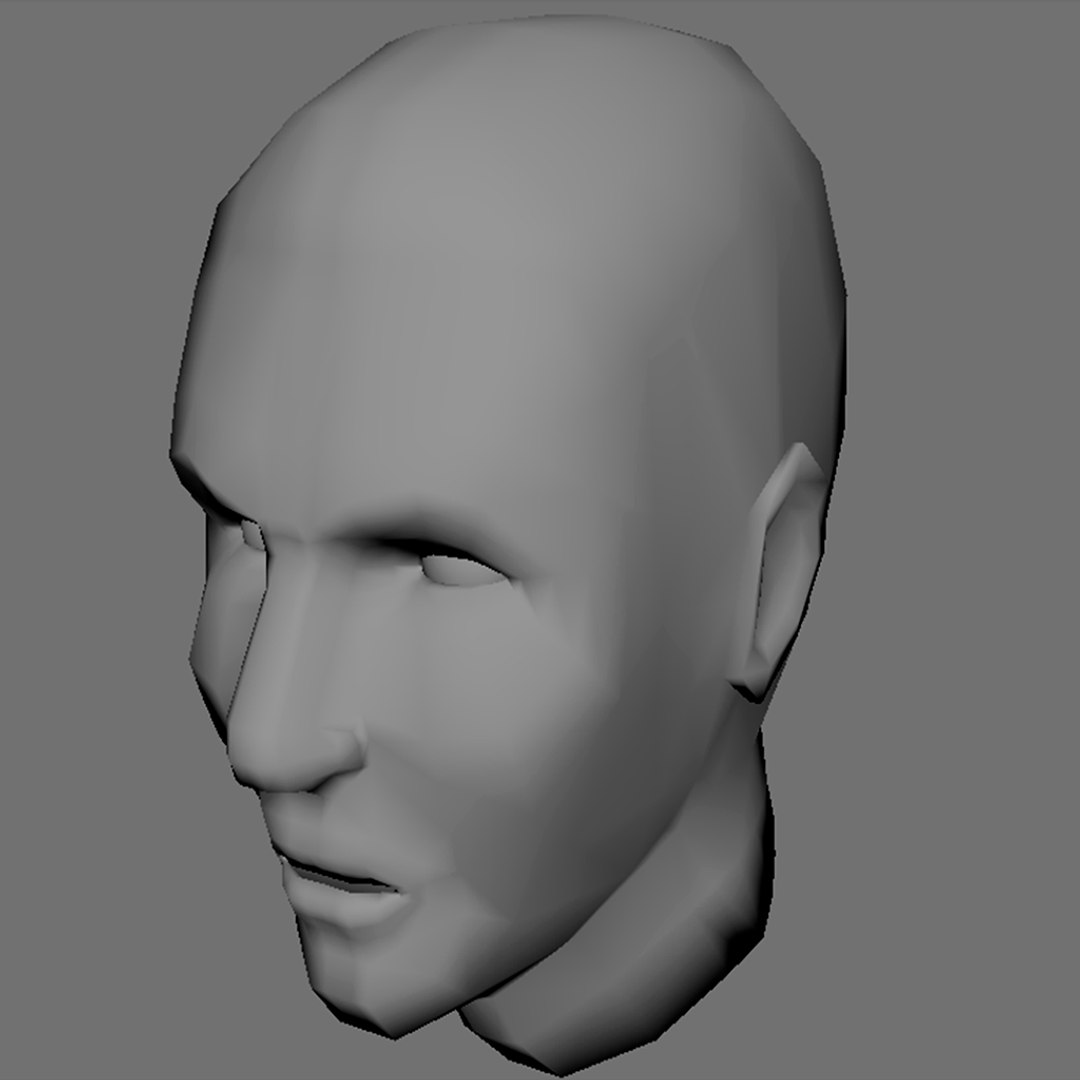 Free Basic Human Head 3D - TurboSquid 1965824